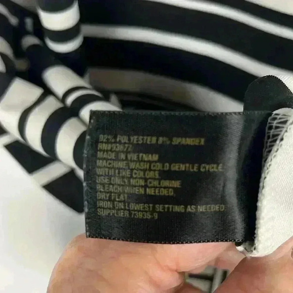 Worthington Womens Dress Black & White 4 Sleeveless Round Neck Knee Length EUC - Picture 7 of 11